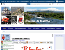 Tablet Screenshot of comune.maletto.ct.it